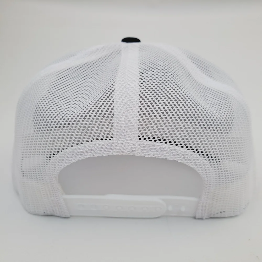 Michelin Man Embroidered Patch Flat Bill Trucker Mesh Snapback Cap Hat